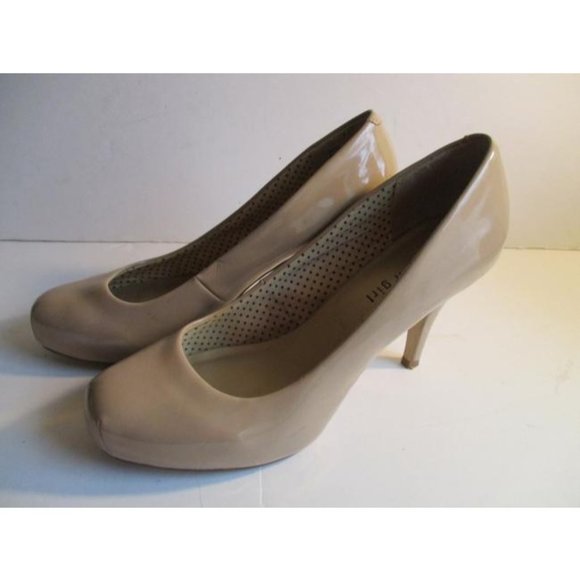 *Madden Girl Tan Beige Patent Getta Squared Toe Pumps - Picture 4 of 10